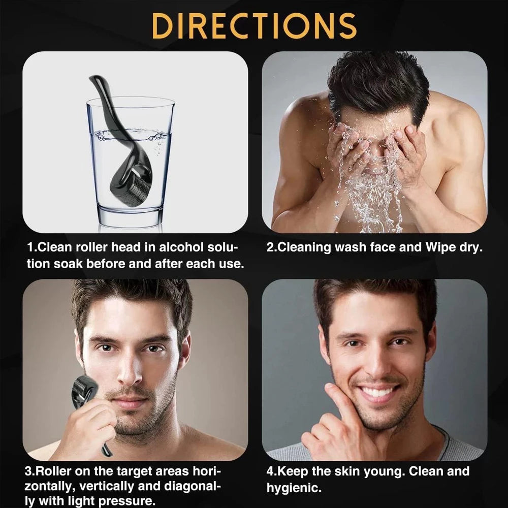 Derma Roller 540 for Face, Beard & Skin Care